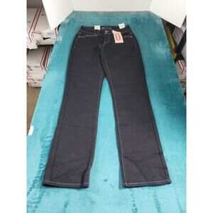 Levis 529 Jeans Size 4 Womens Black Pants Stretch Low Rise Curvy Straight NWT